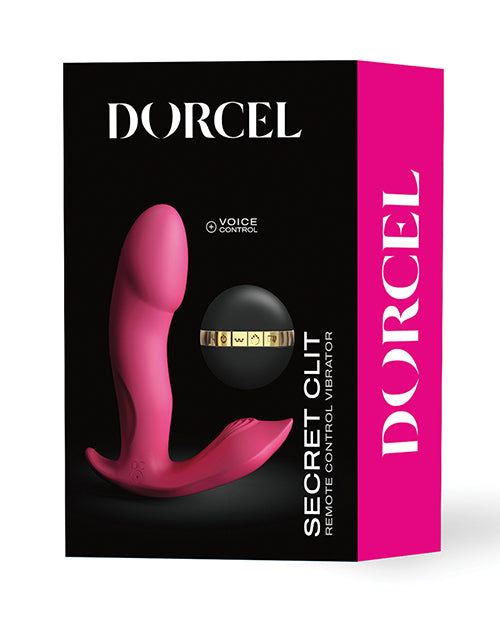Dorcel Secret Clit Dual Stim Heating and Voice Control - Pink
