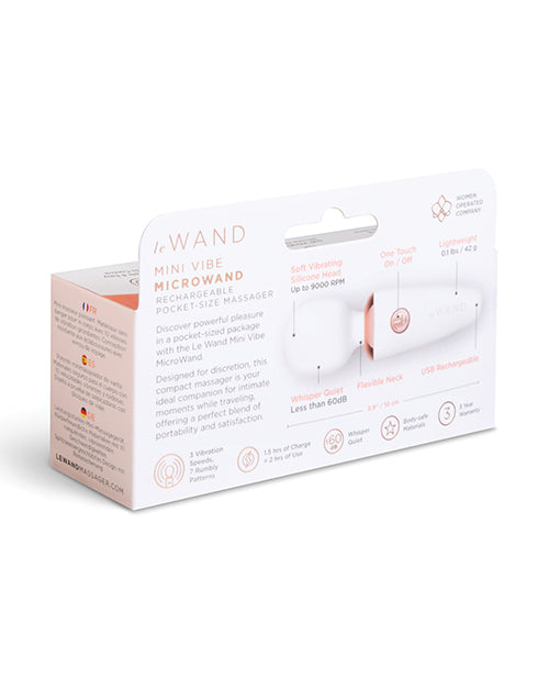 Le Wand Mini Micro Wand - White