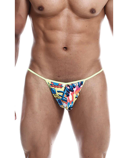 male-basics-sinful-hipster-music-t-thong-g-string-blue-print-xl image