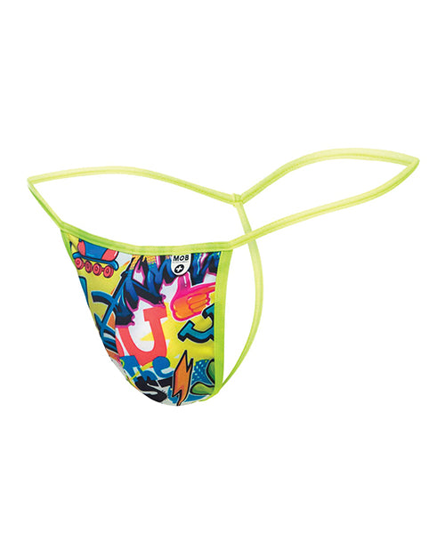 male-basics-sinful-hipster-music-t-thong-g-string-blue-print-xl image