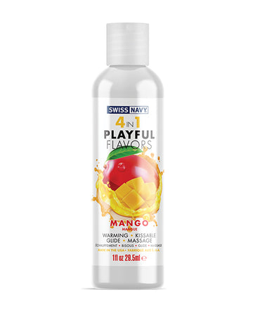 Swiss Navy 4 in 1 Playful Flavors Mango - 1 oz