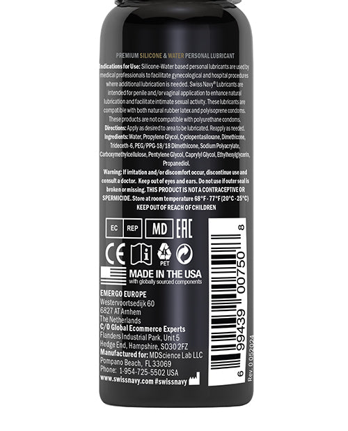 swiss-navy-premium-hybrid-lubricant-1-oz-bottle image