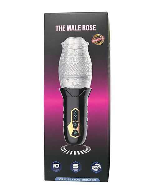 The Male Rose (Original) Gawk Gawk 3000 Rotating Blow Job Simulator - Black