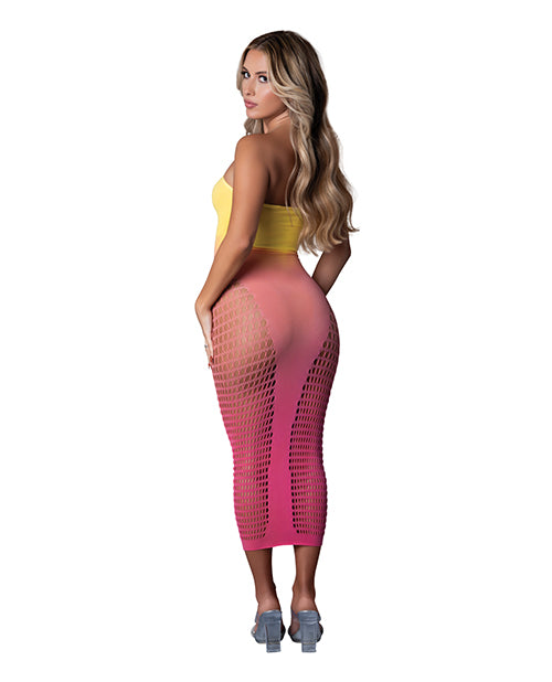 Seamless Sleeveless Gown - Sunset Ombre O/S