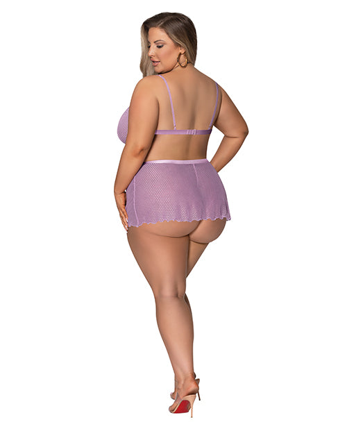 girl-next-door-strappy-bralette-wflirty-thong-skirt-lilac-2xl image