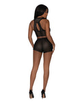 modern-romance-tie-front-halter-tap-pant-black-sm image