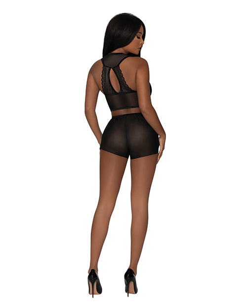 modern-romance-tie-front-halter-tap-pant-black-sm image