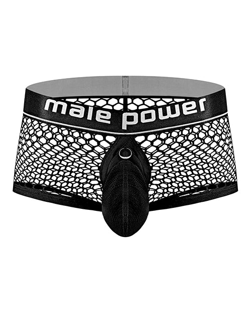 cock-pit-fishnet-mini-cock-ring-short-black-xl image