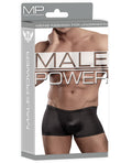 male-power-satin-lycra-boxer-black-medium image