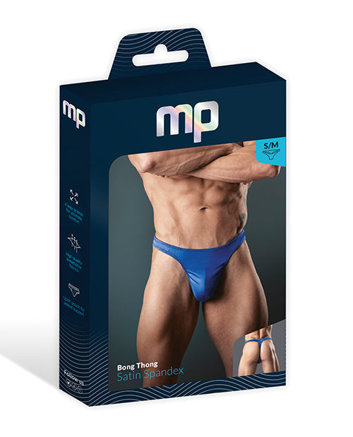 Satin Bong Thong Blue L/XL