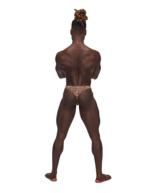 Male Power Wonder Thong Animal Print S/M