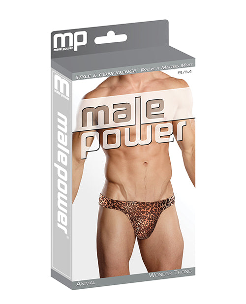 Male Power Wonder Thong Animal Print S/M
