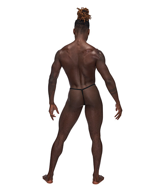 Male Power Posing Strap Thong Animal Print O/S