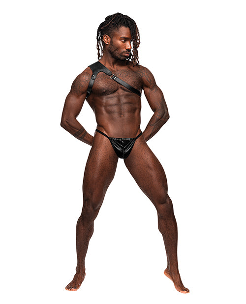 zodiac-pu-leather-shoulder-harness-black-os image