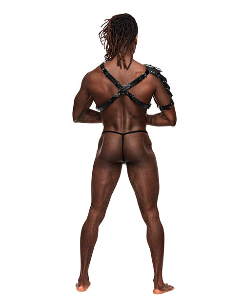 aquarius-pu-leather-chest-harness-whalf-sleeve-black-os image