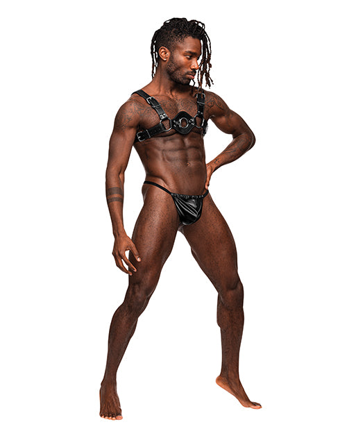 libra-pu-leather-chest-harness-black-os image