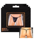 male-power-nylon-lycra-pouch-thong-black-os image