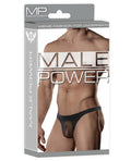 male-power-sheer-nylon-lycra-pouch-thong-black-lxl image