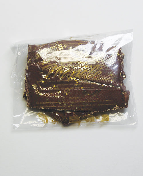Golden Hour Metallic Sling w/Side Tie Details - Gold/Copper L/XL
