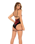 underwire-teddy-wattached-garter-straps-hook-eye-crotch-closure-blackred-sm image