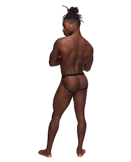 fetish-cyclops-nylon-spandex-pouchless-jock-strap-black-sm image