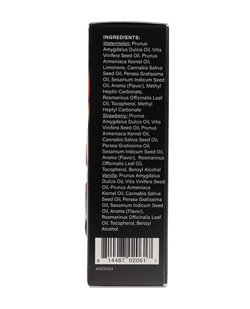 Earthly Body Edible Massage Oil Gift Set - 2 oz Watermelon, Strawberry & Vanilla