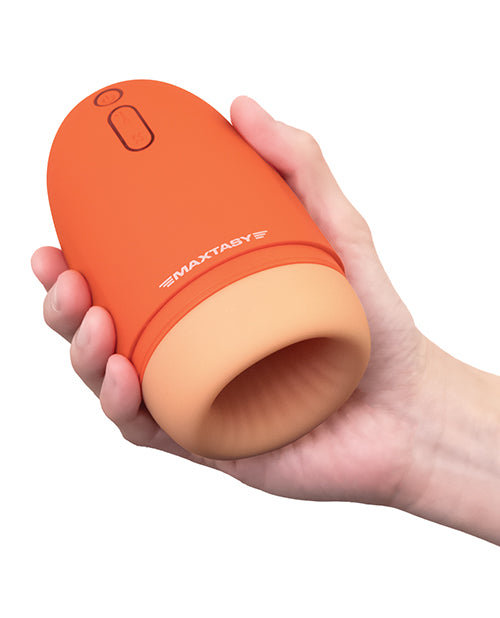 maxtasy-stamina-master-heat-up-vibrating-stroker-orange image