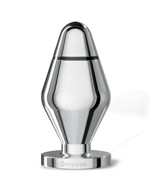 mystim-little-john-buttplug-small-aluminum-silver image