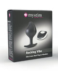 Mystim Rocking Vibe Silicone Buttplug Small - Black