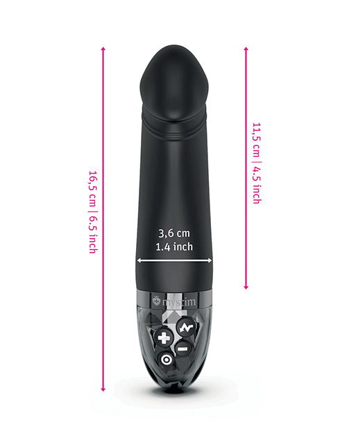 Mystim Real Deal Neal eStim Realistic Vibrator - Black