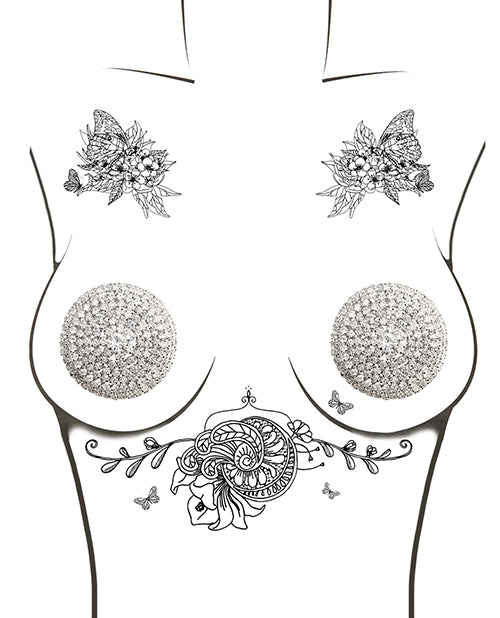 neva-nude-burlesque-big-o-crystal-jewel-reusable-silicone-pasties-silver-os image