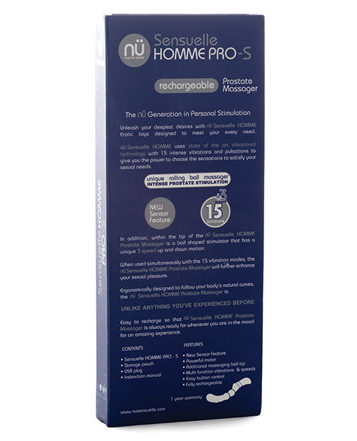nu-sensuelle-homme-pro-s-prostate-massager-navy-blue image