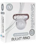 nu-sensuelle-mate-ultra-bullet-ring-cockring-7-function-clear image