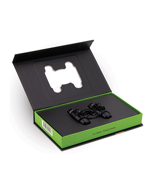 nu-sensuelle-double-action-cockring-2x7-function-black image