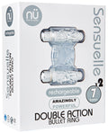 nu-sensuelle-double-action-cockring-2x7-function-clear image