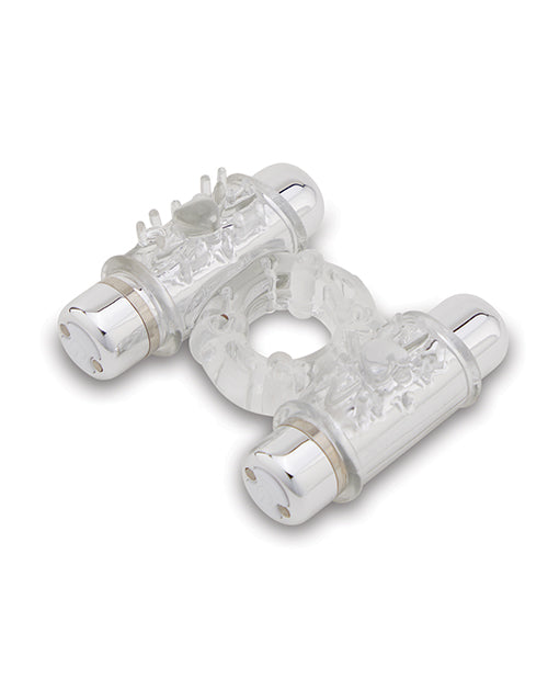 nu-sensuelle-double-action-cockring-2x7-function-clear image