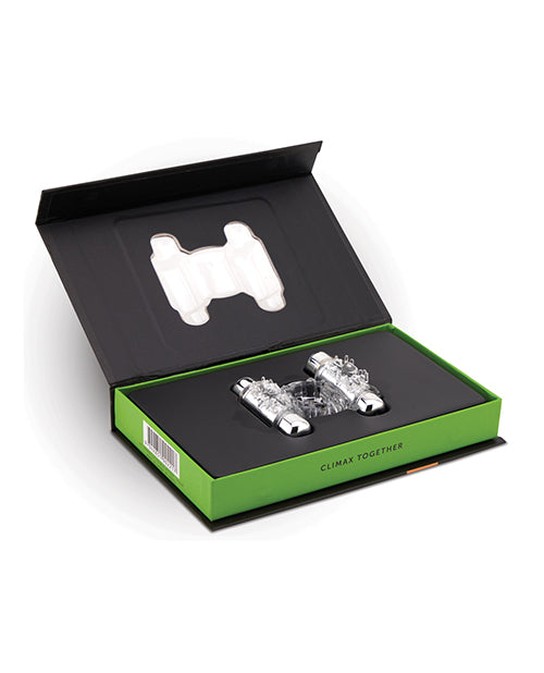 nu-sensuelle-double-action-cockring-2x7-function-clear image