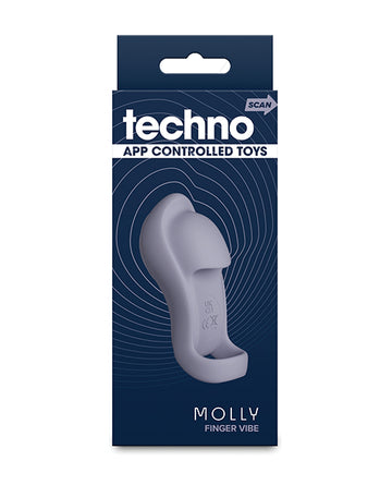 Techno Molly App Controlled Finger Vibe - Gray