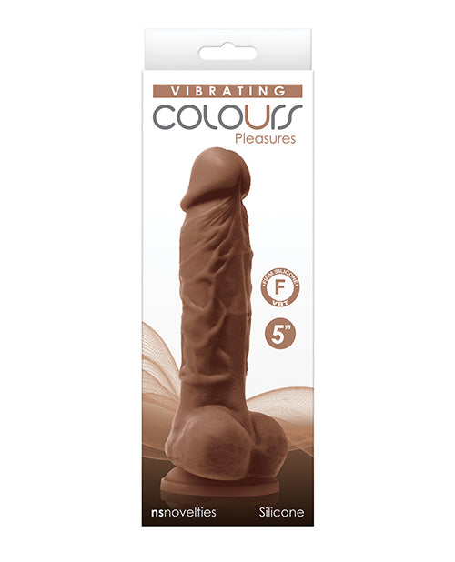 colours-pleasures-5-vibrating-dildo-brown image
