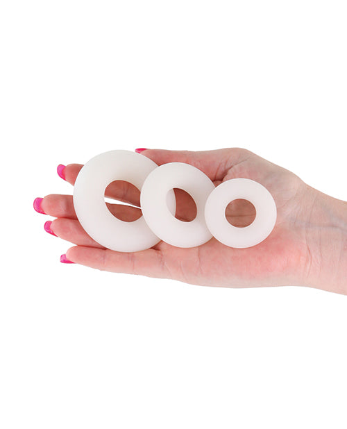 firefly-glow-in-the-dark-bubble-cock-rings-white-pack-of-3 image