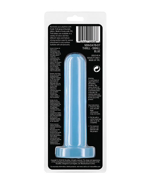 Firefly Thrill Glow in the Dark Dildo - Small - Blue