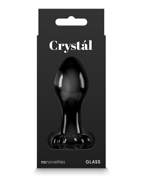 crystal-flower-butt-plug-black image