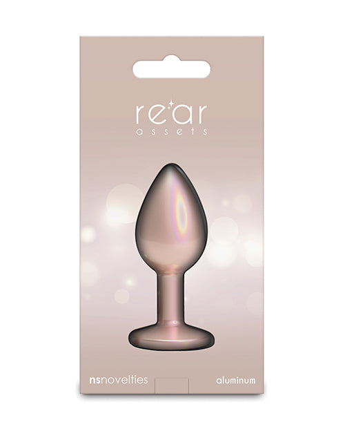 Rear Assets Small w/Clear Gem - Iridescent Champagne