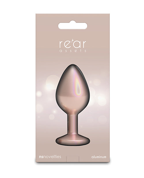Rear Assets Medium w/Clear Gem - Iridescent Champagne