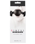 Sinful Soft Silicone Gag - Black
