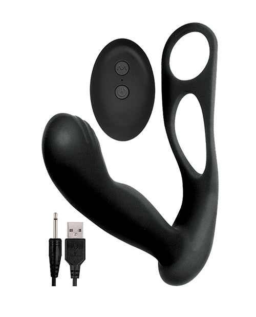 butts-up-prostate-massager-wscrotum-cockring-black image