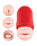 delite-two-ways-mouth-vagina-masturbator-white image