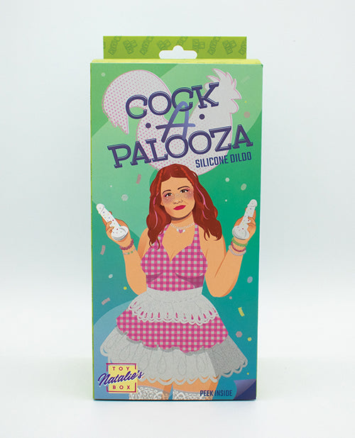 natalies-toy-box-cock-a-palooza-confetti-silicone-suction-dildo image