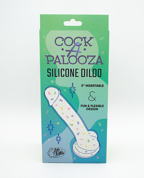 natalies-toy-box-cock-a-palooza-confetti-silicone-suction-dildo image