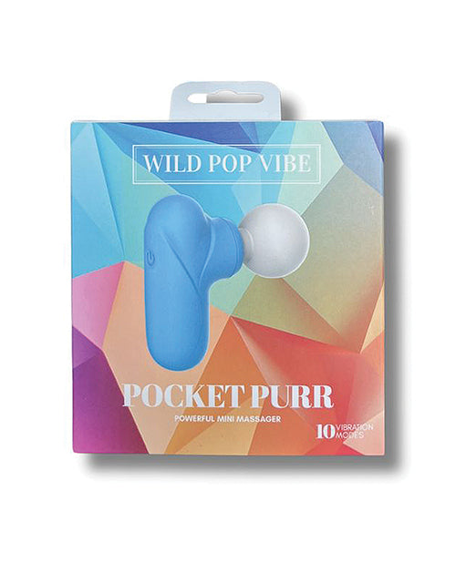 wild-pop-vibe-pocket-purr-mini-massager-blue image
